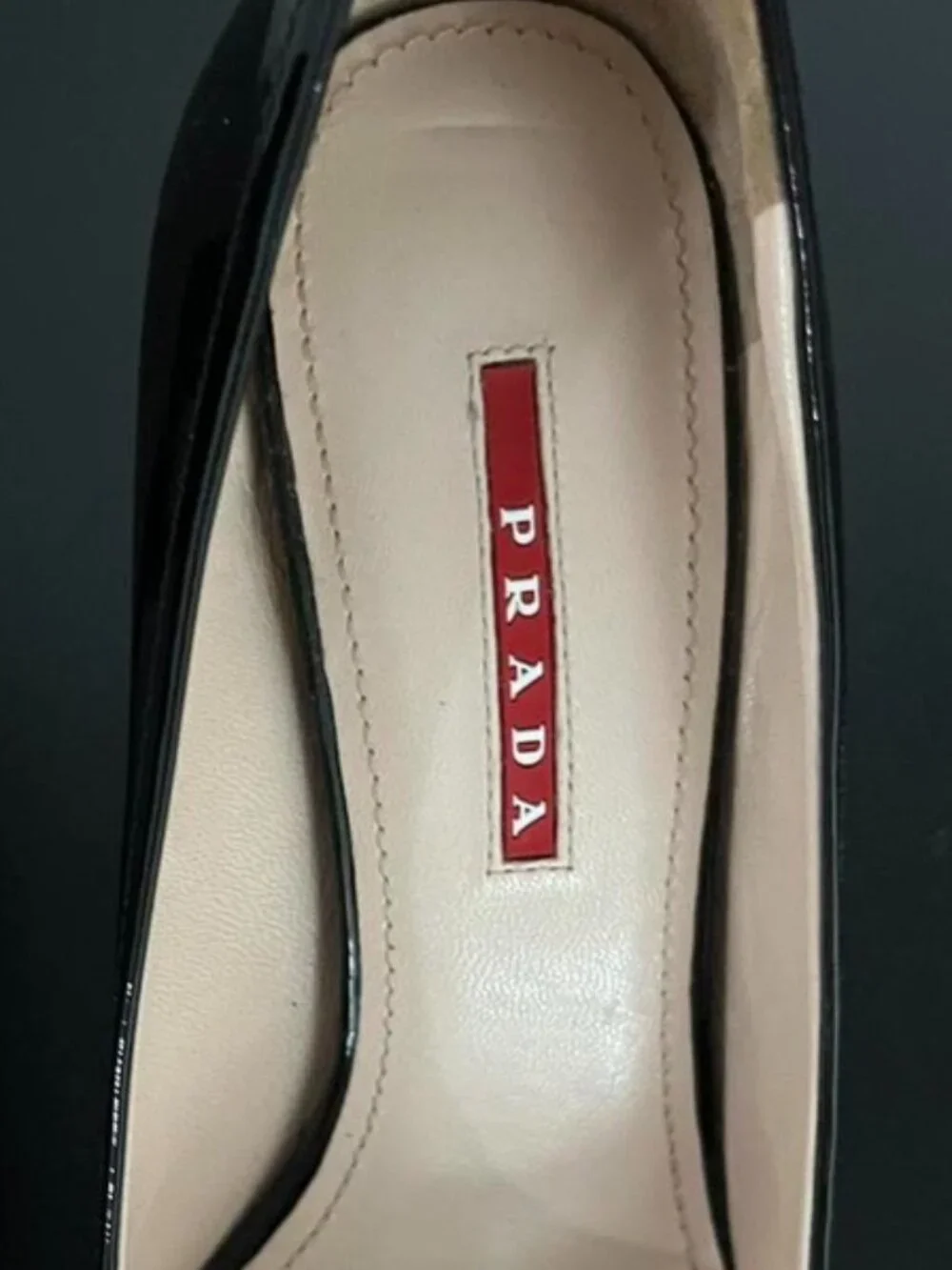 Prada Black Patent Leather Pumps w/Bows,New,Never Used,w/Box,Retail:$1,000,W:8.5 - Picture 8 of 8